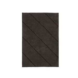 Nordstrom Reversible Cotton Blend Bath Mat, Size One Size - Black 20" x 30"